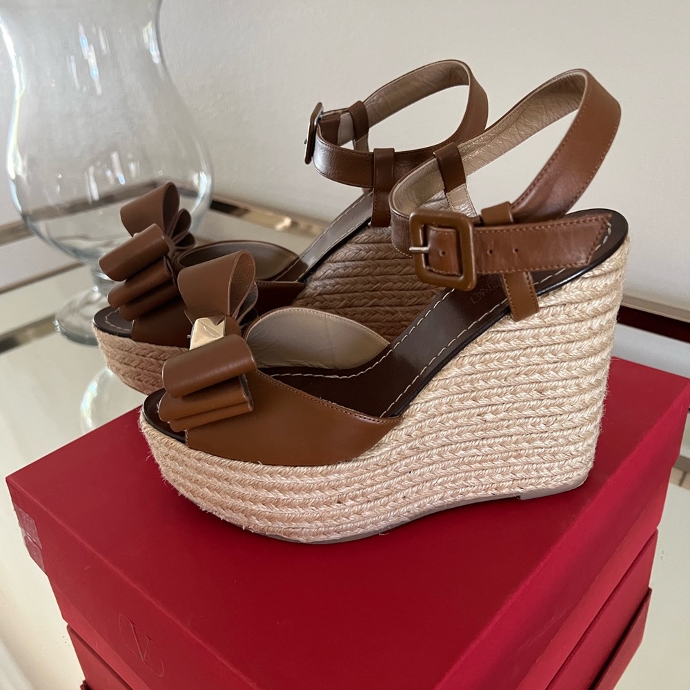 Valentino espadrille bow sandal